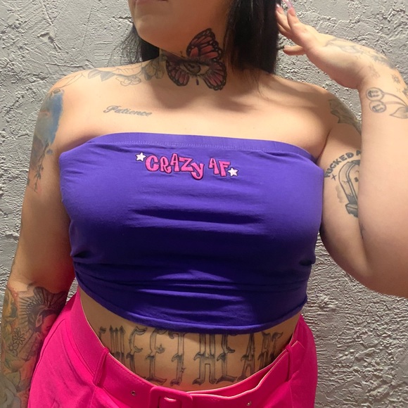 ❌SOLD❌ Crazy AF tube top - Picture 3 of 4